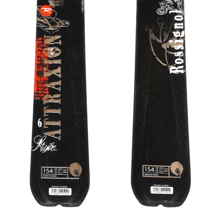 Ski occasion Rossignol Attraxion 6 Style + fixation Qualité A