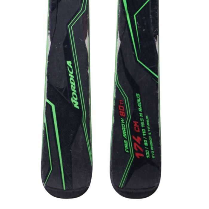 Ski occasion Nordica Fire Arrow 80 Ti + fixations - Qualité B