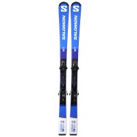 Ski occasion junior Salomon S Race Jr MT + fixations - Qualité B