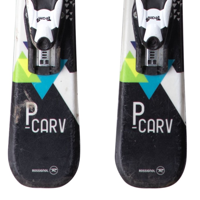 Ski occasion junior Rossignol P Carv + fixations - Qualité A