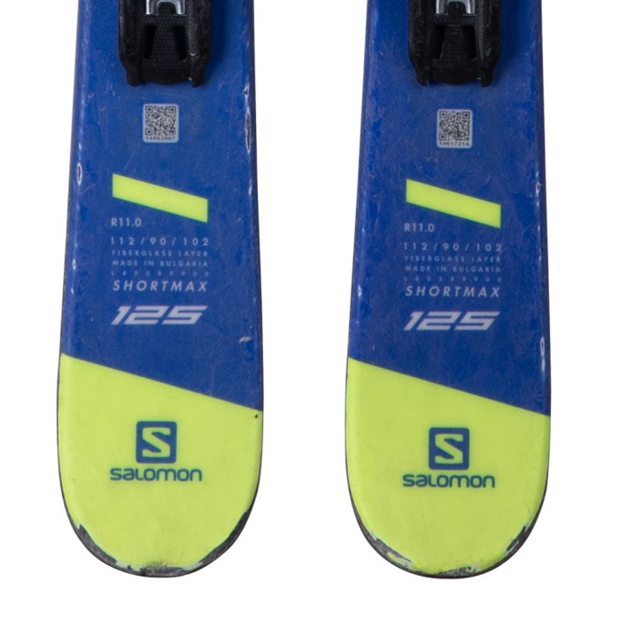 Mini Ski Salomon ShortMax + Bindung - Qualität B