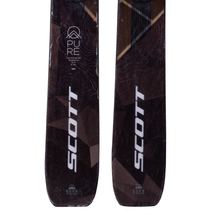 Ski occasion Scott Pure 109 + fixations - Qualité B