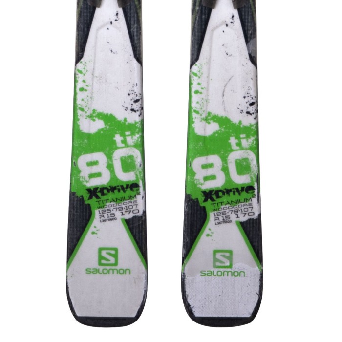 Esquís usados Salomon X Drive 80 Ti + fijaciones - Calidad C