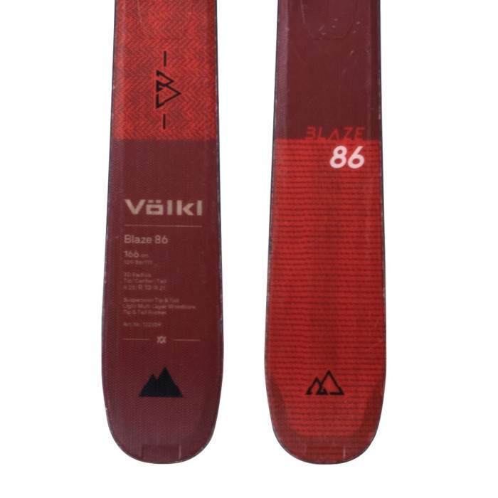 Esquís usados Volkl Blaze 86 + fijaciones - Calidad C