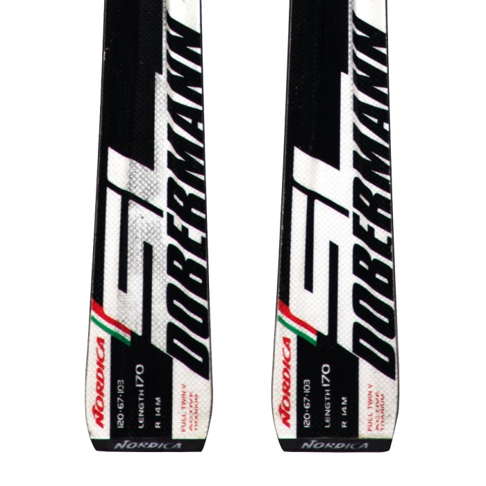 Ski occasion Nordica Dobermann SL Pro + fixations - Qualité A