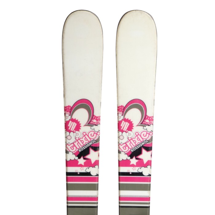 Ski occasion junior Rossignol Trixie + fixations - Qualité A