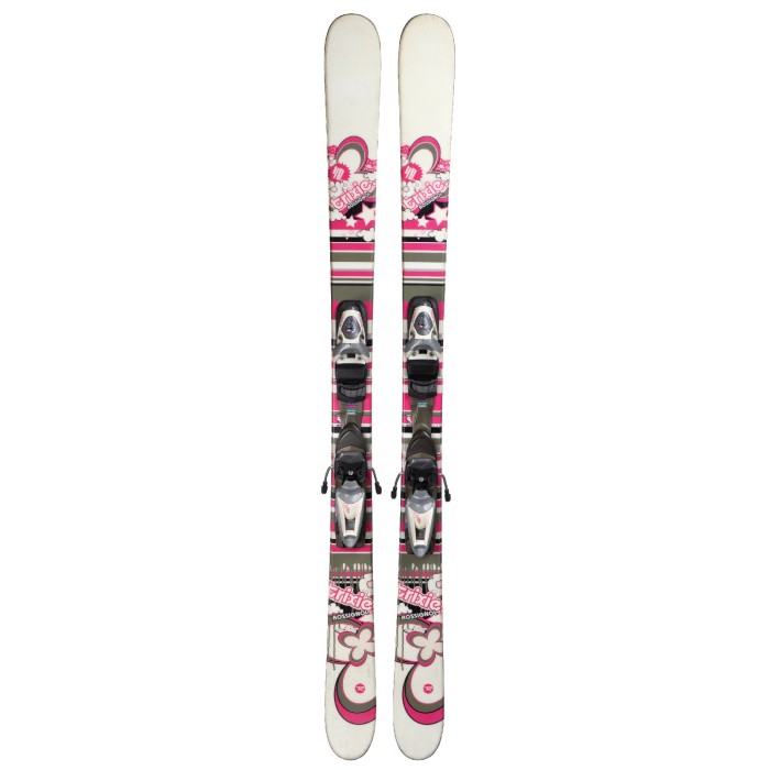 Ski occasion junior Rossignol Trixie + fixations - Qualité A