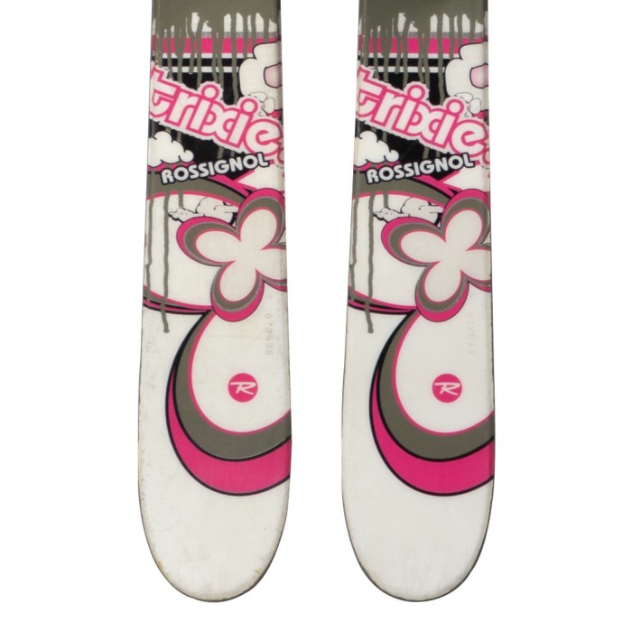 Ski occasion junior Rossignol Trixie + fixations - Qualité A