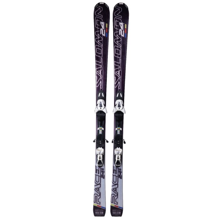 Ski occasion Salomon Race 24 Speed + fixations - Qualité A