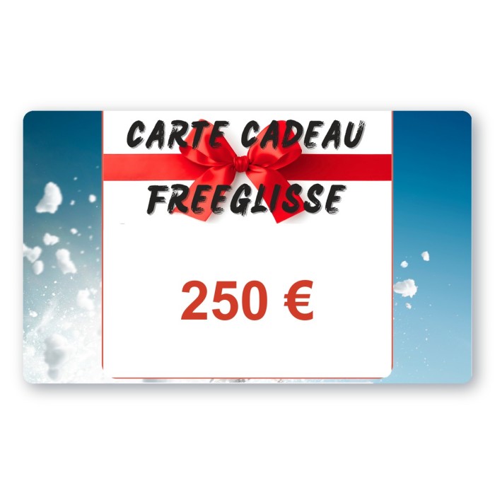 Carte cadeau 250 €