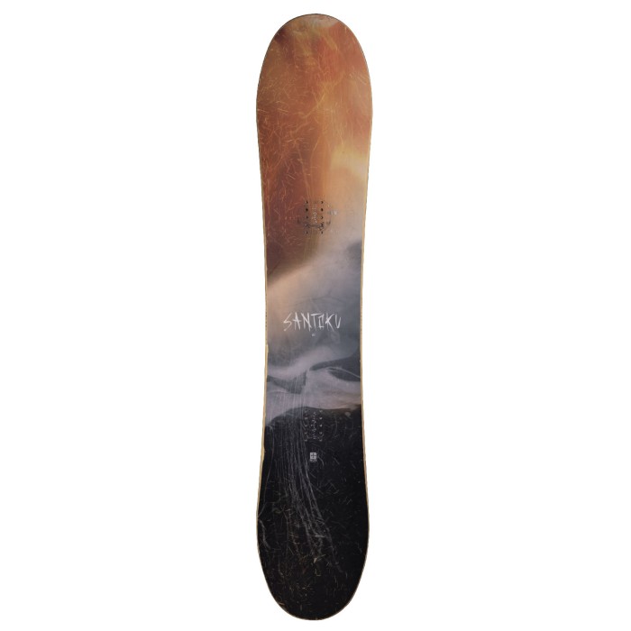 Snowboard occasion Nitro Santoku + fixations coque - Qualité B