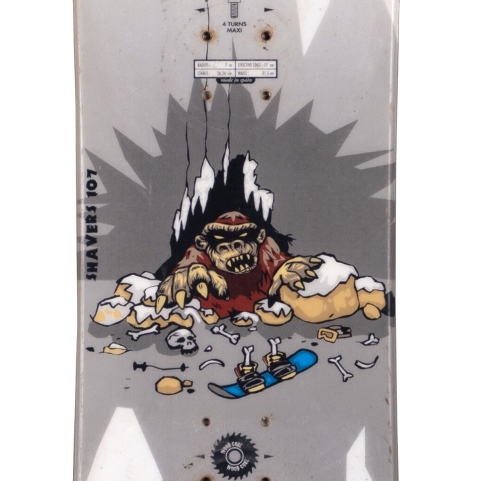 Snowboard O.sin Shavers + bindings