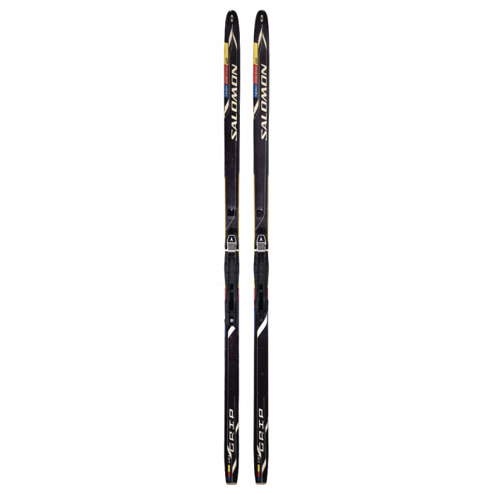 Ski de fond occasion junior Salomon Team Racing Grip + fixation Prolink - Qualité A