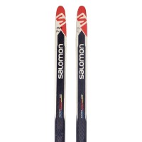 Ski de fond occasion junior Salomon Team Racing GR + fixation Prolink - Qualité A
