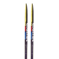 Klassik Langlaufski mit wachszone Salomon Equipe 10 CL + bindung SNS Profil - Qualität A