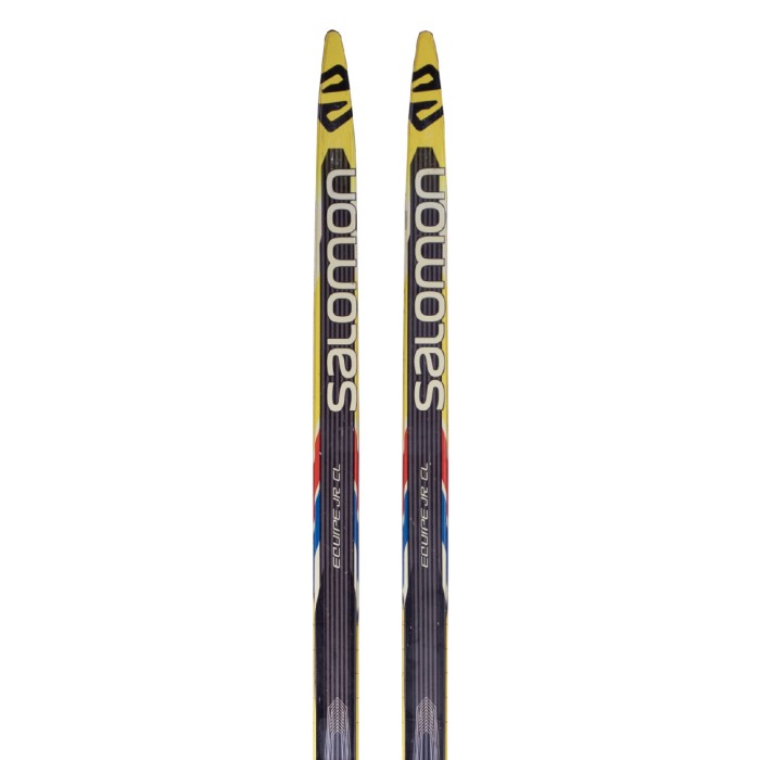 Esqui de fondo clasico que requiere encerado Salomon Equipe Jr CL + fijaciones Prolink - Calidad A