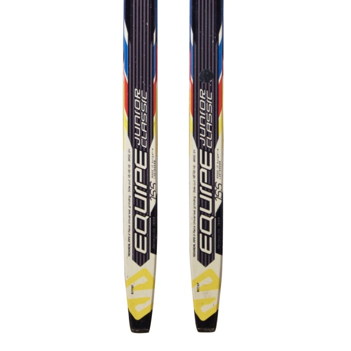 Waxable classic cross country ski Salomon Equipe Jr CL + bindings Prolink - Quality A