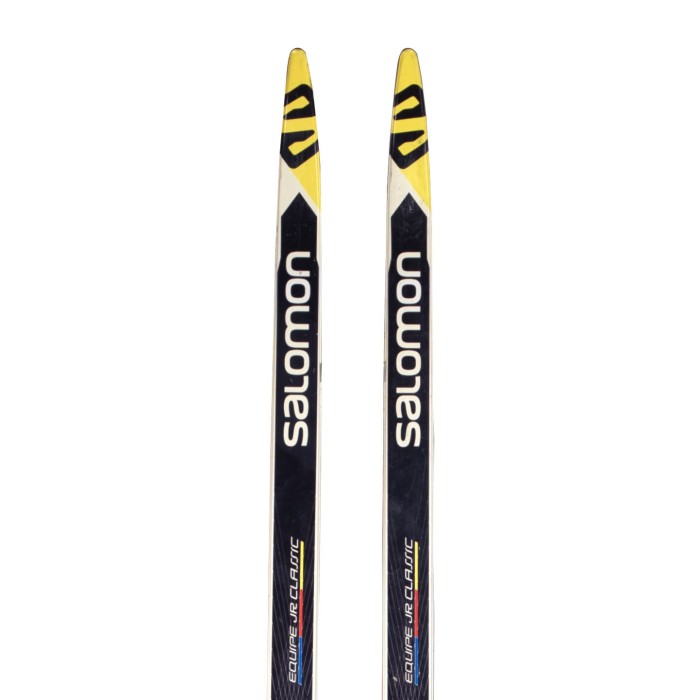 Klassik Langlaufski mit wachszone Salomon Equipe JR Classic + bindung Prolink - Qualität A