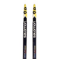 Klassik Langlaufski mit wachszone Salomon Equipe JR Classic + bindung Prolink - Qualität A