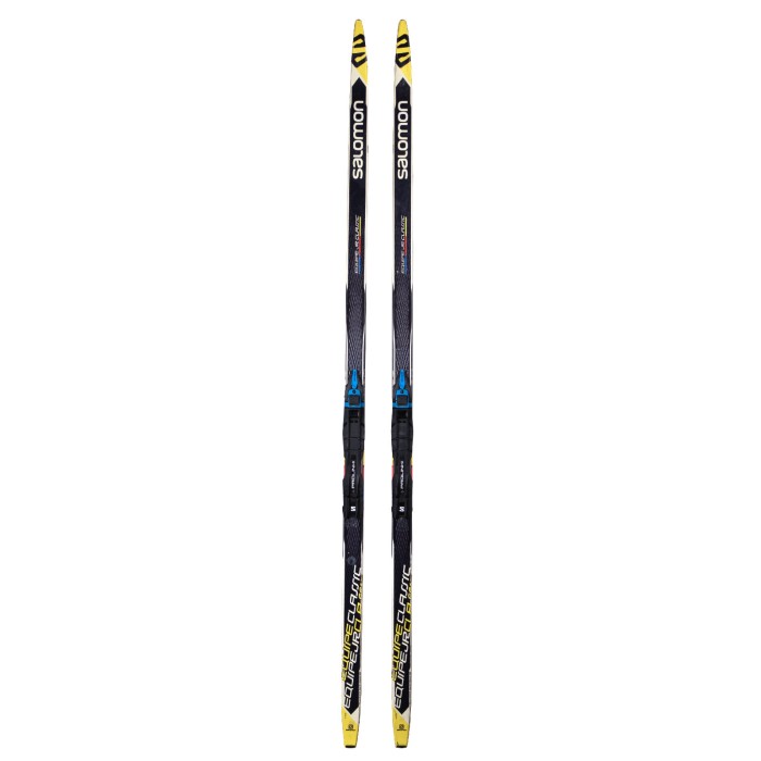 Waxable classic cross country ski Salomon Equipe JR Classic + bindings Prolink - Quality A
