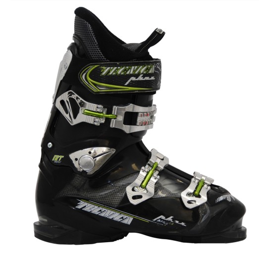 Chaussures de ski occasion Tecnica RT noir/vert qualité A