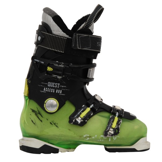 Botas de esquí usadas Salomon Quest acceso R80 negro verde