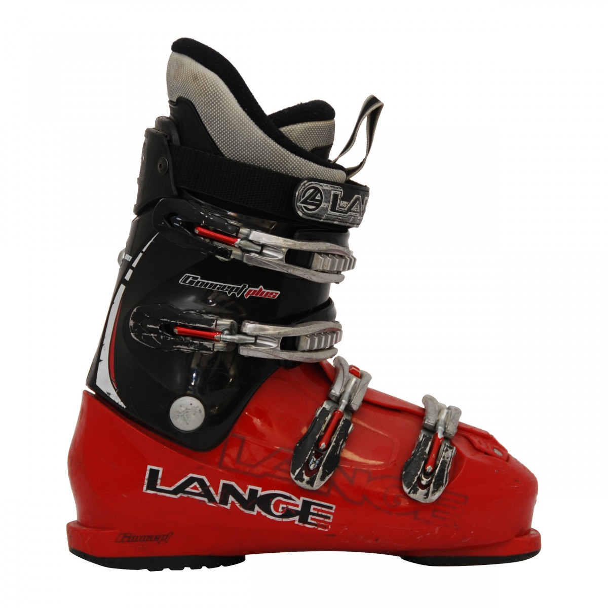 esquí Lange Concepto Más rojo/negro