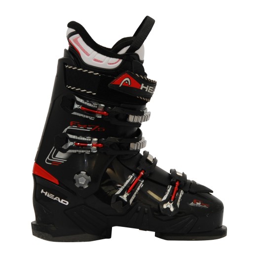 Cabezal de bota de esquí usado FX 7.5 rojo negro