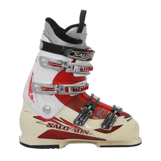 Chaussure de ski occasion Salomon mission 770 blanc/rouge  qualité A