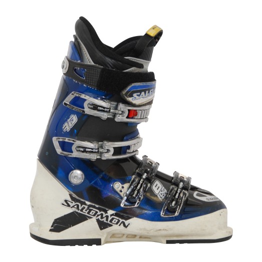 Chaussure de ski Occasion Salomon impact 8 blanc/bleu qualité A