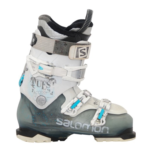 Chaussures de ski occasion Salomon Quest acces 80 noir/rouge