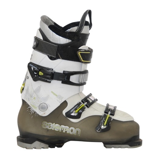 Chaussure de ski Occasion Salomon quest access 80 kaki/blanc noir/blanc 2ème choix