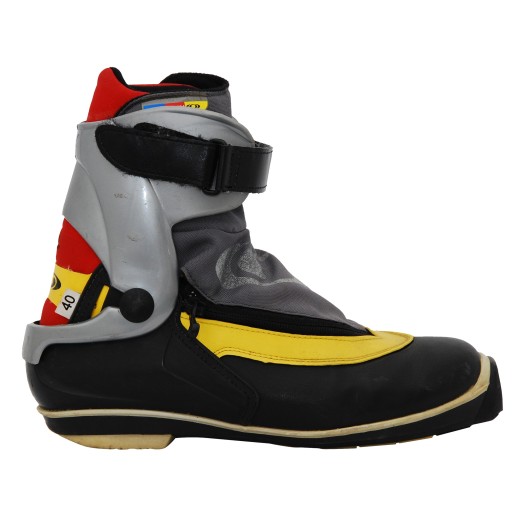 Chaussure fond occasion Skating SALOMON skate yellow + fixation SNS profil