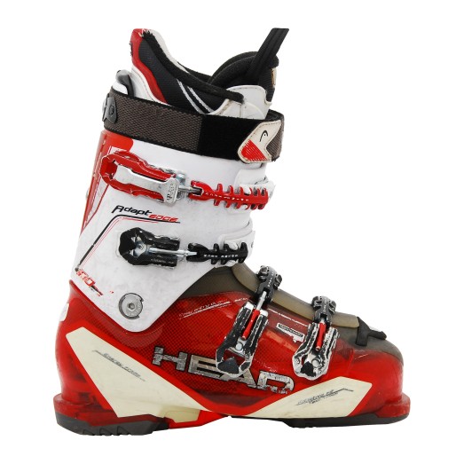 El cabezal de bota de esquí usado adapta el borde 100 rojo blanco