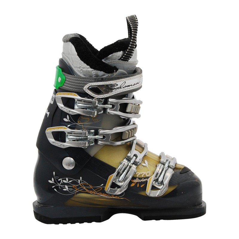 Chaussure de ski occasion Salomon Divine 770 beige/noir qualité A