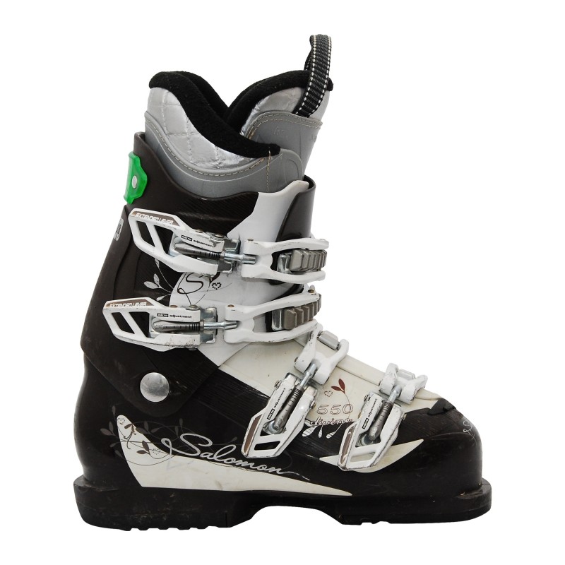 Chaussure de ski occasion Salomon Divine 550 marron blanc