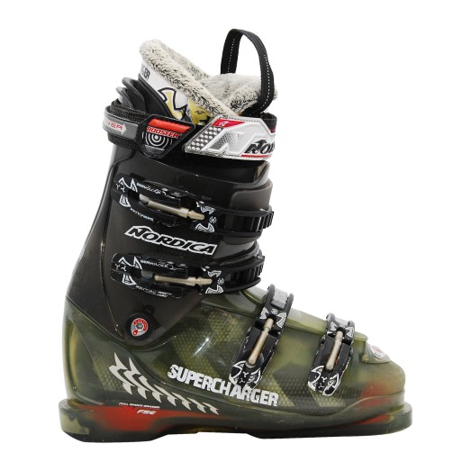 Ski Boot used Nordica Supercharger khaki black