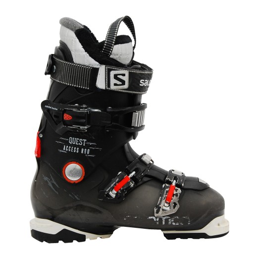 Used ski boots Salomon Quest access r80 black orange