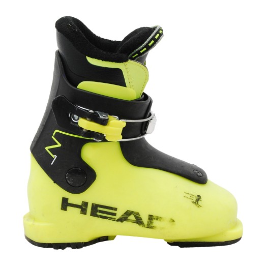 Junior used Head Z black/yellow ski boot