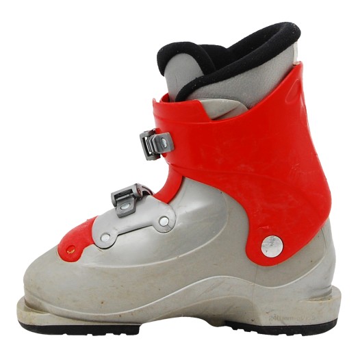 Chaussure de Ski Occasion Junior Salomon T2 T3 gris rouge qualité A