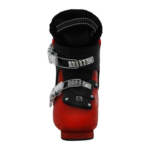 Chaussure occasion Salomon T2 T3 rouge translucide noir