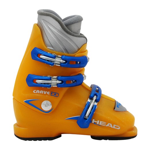 Chaussure de ski Junior Occasion Head Carve X2 X3 bleu /jaune qualité A