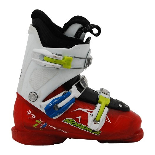  Nordica firearrow Junior Junior Ski Boot white and red