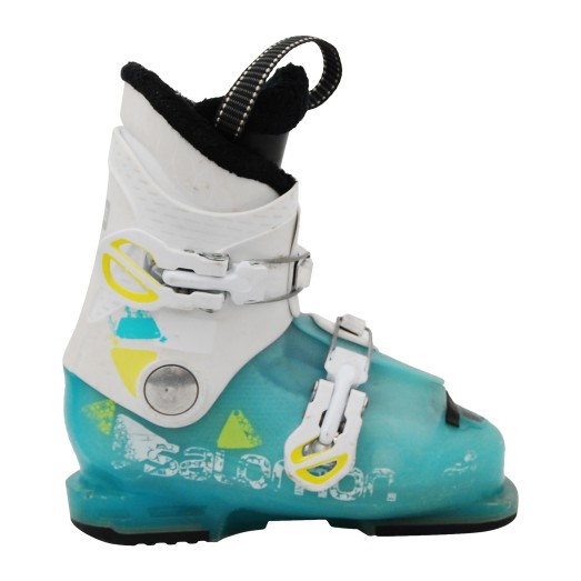  Zapato de esquí Salomon Junior T2 / T3 azul / blanco
