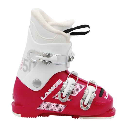 Junior Lange Starlet 50 White Purple Ski Shoe