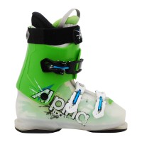 Chaussure de ski junior occasion Alpina discovery noir et rouge