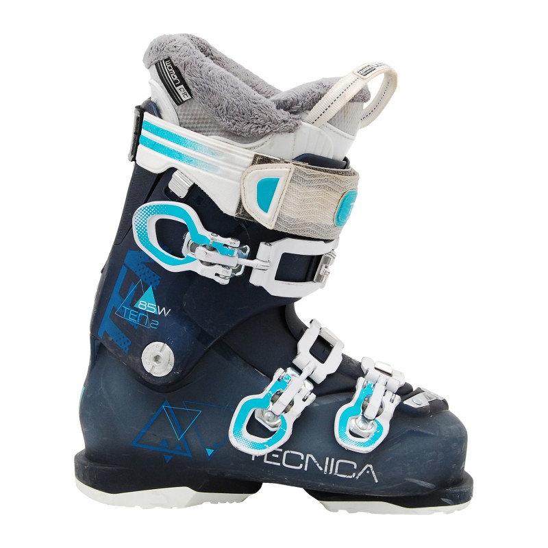  Botas de esquí usadas Tecnica ten 2 85 rt blanco / gris / azul