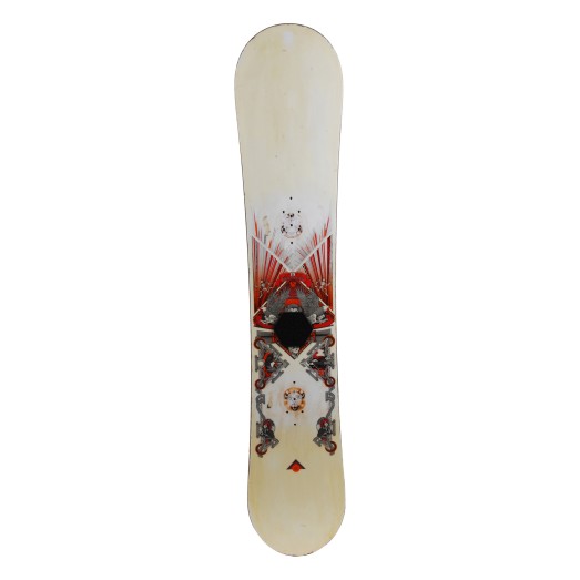  Snowboard utilizzato collezione Burton Bianco + fissazione