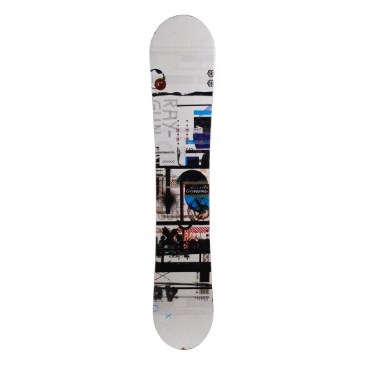  Snowboard second hand K2 Ray Gun white + fixation