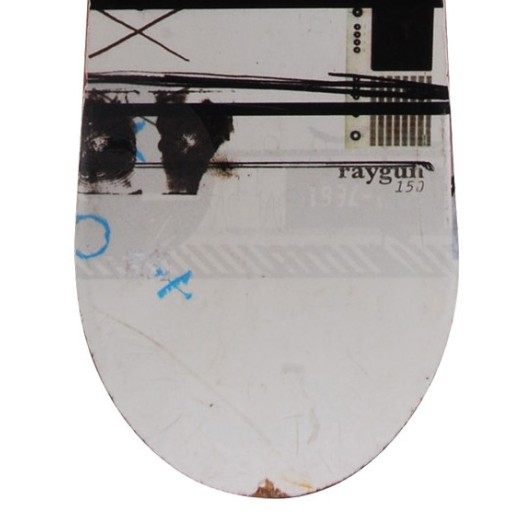  Snowboard Sekundenzeiger K2 Ray Gun weiß + Befestigung